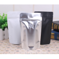 100g-150g tas kopi hitam dengan ritsleting dan katup